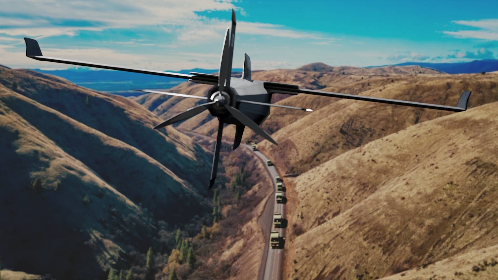 Rheinmetall demonstrates the FV-014 loitering munition to a potential NATO customer